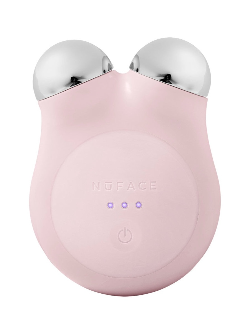 NuFace Mini Facial Toning Device - Soft Pink with Silver Spheres